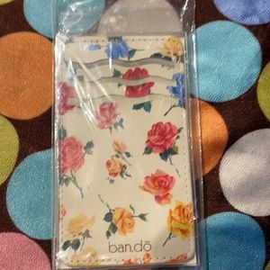 Adhesive card holder